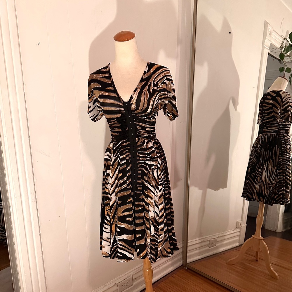 Tracy Reese Short sleeve print dress